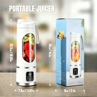 【Summer Sale Deals】 Portable 15.22 Oz USB Rechargeable Personal Blender with LED Display, Durable Abs Material, Perfect for Smoothies & Juices, Home Kitchen Essential,Home Essentials